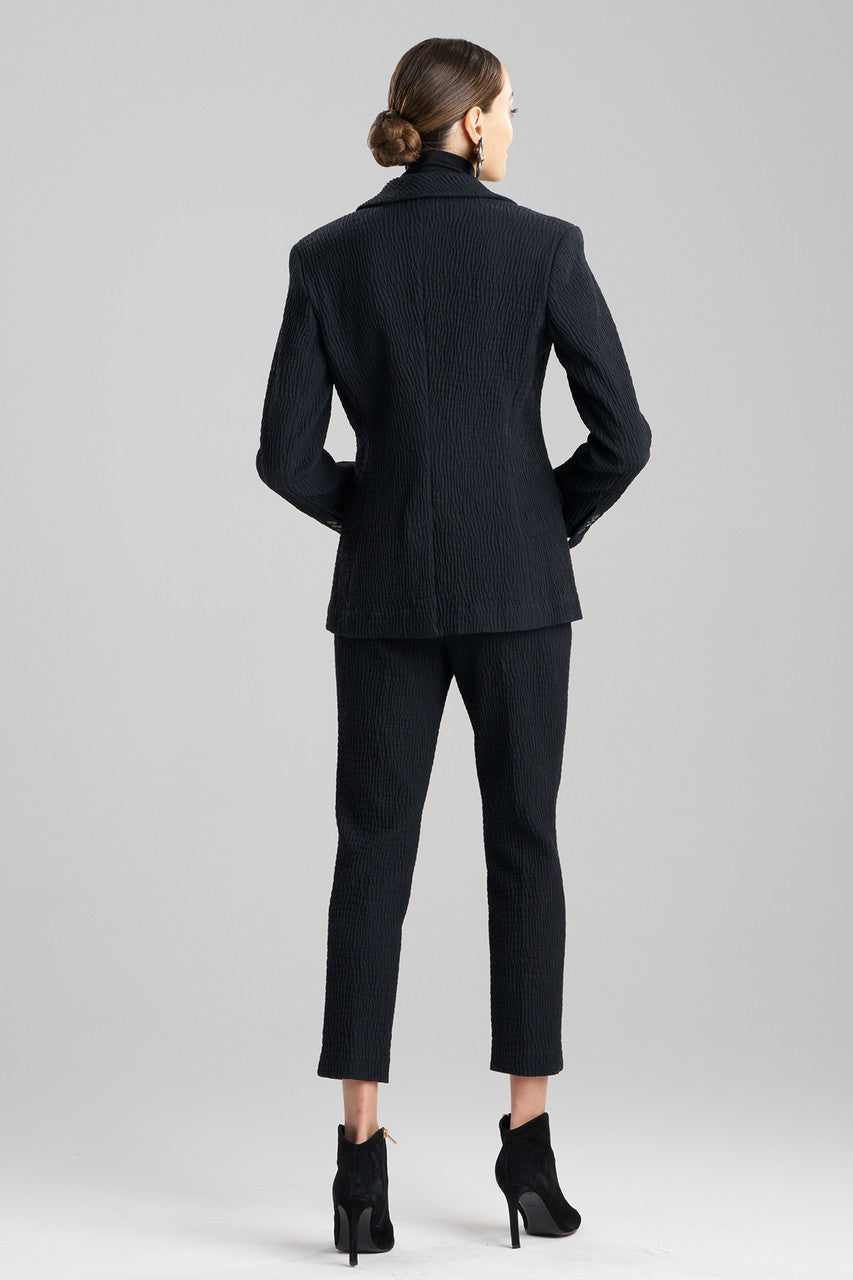 Natori Buy Textured Cotton Jacquard Jacket in Black Online