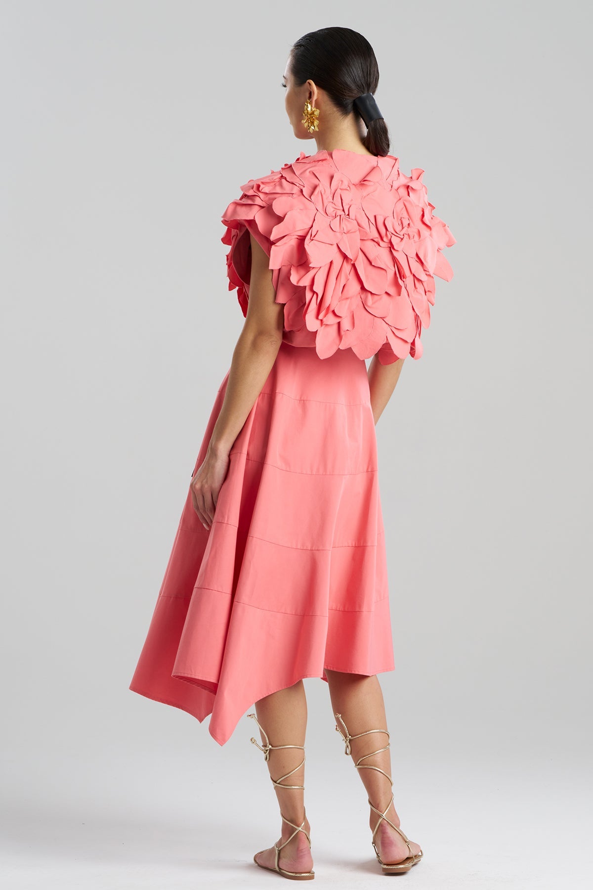 Natori Tech Cotton Taffeta Embroidered Floral Bolero