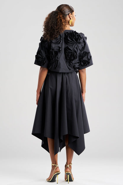 Natori Tech Cotton Taffeta 3D Embroidered Bolero
