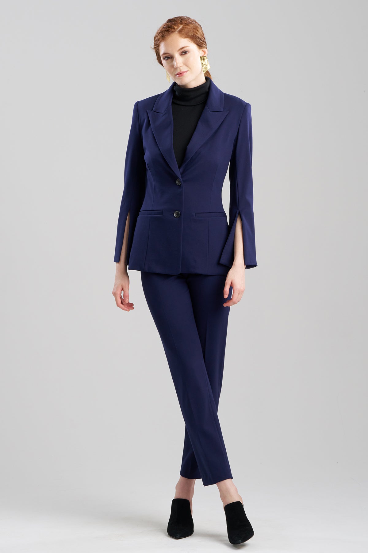 Natori Compact Knit Two Button Lapel Blazer