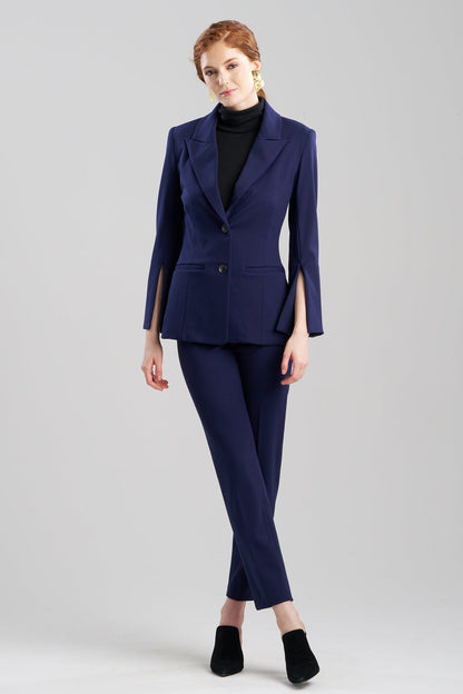 Natori Compact Knit Two Button Lapel Blazer