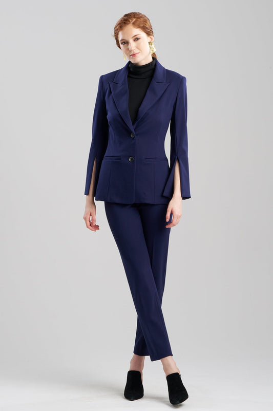 Natori Compact Knit Two Button Lapel Blazer
