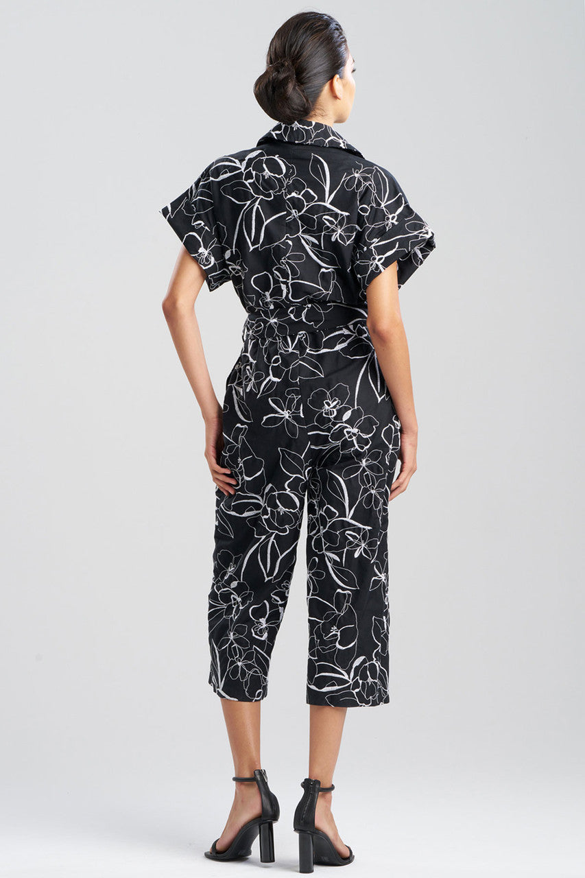 Natori Buy Flower Stencil Embroidered Jumpsuit online