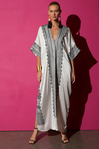 Natori Buy Couture Zehra Caftan in Warm White Online