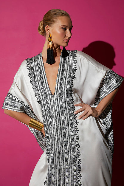 Natori Buy Couture Zehra Caftan in Warm White Online