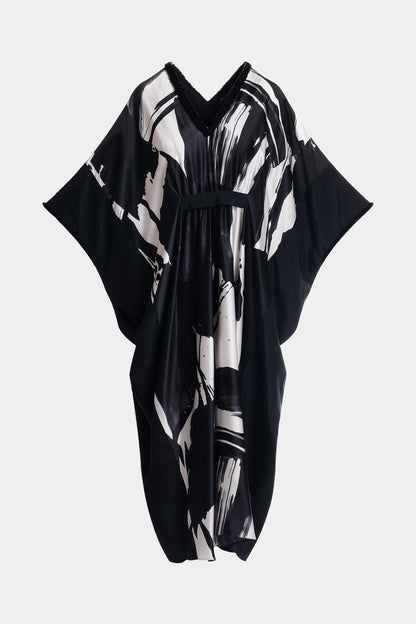 Natori Shodo Beaded Silk Caftan