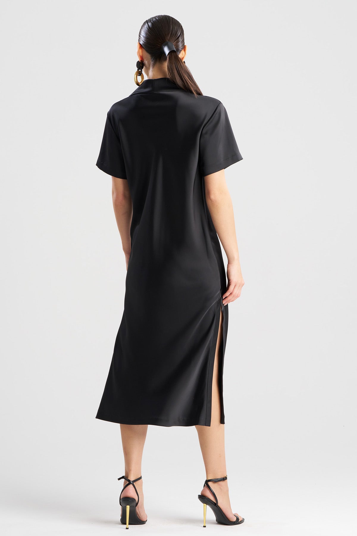 Natori Luxe Charmeuse Column Dress