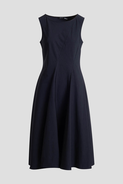 Natori Tech Cotton Taffeta Asymmetrical Seam Dress