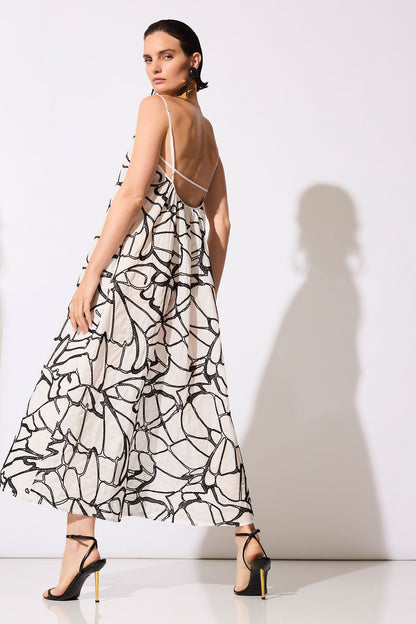 Natori Butterfly Embroidery Cotton Sundress