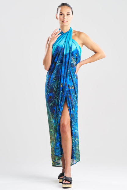 Natori Peacock Mesh Pareo