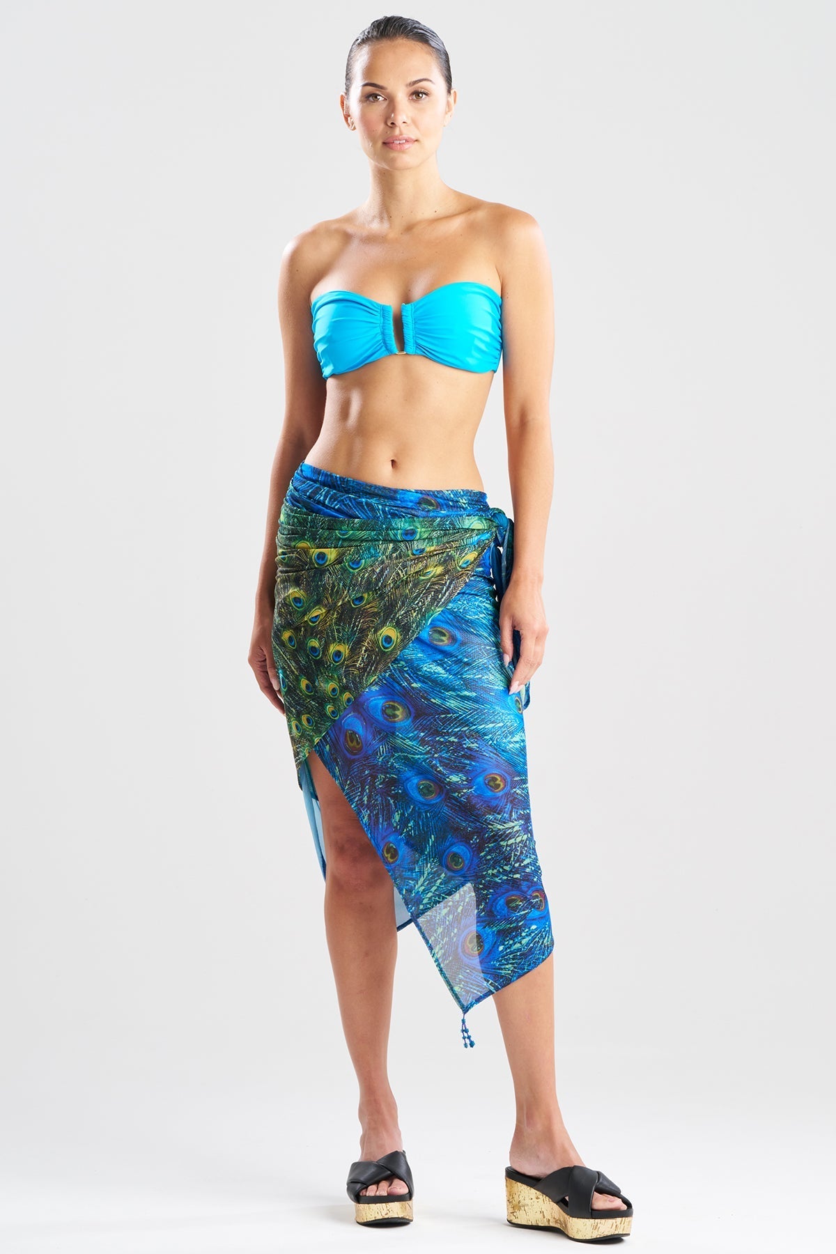 Natori Peacock Mesh Pareo