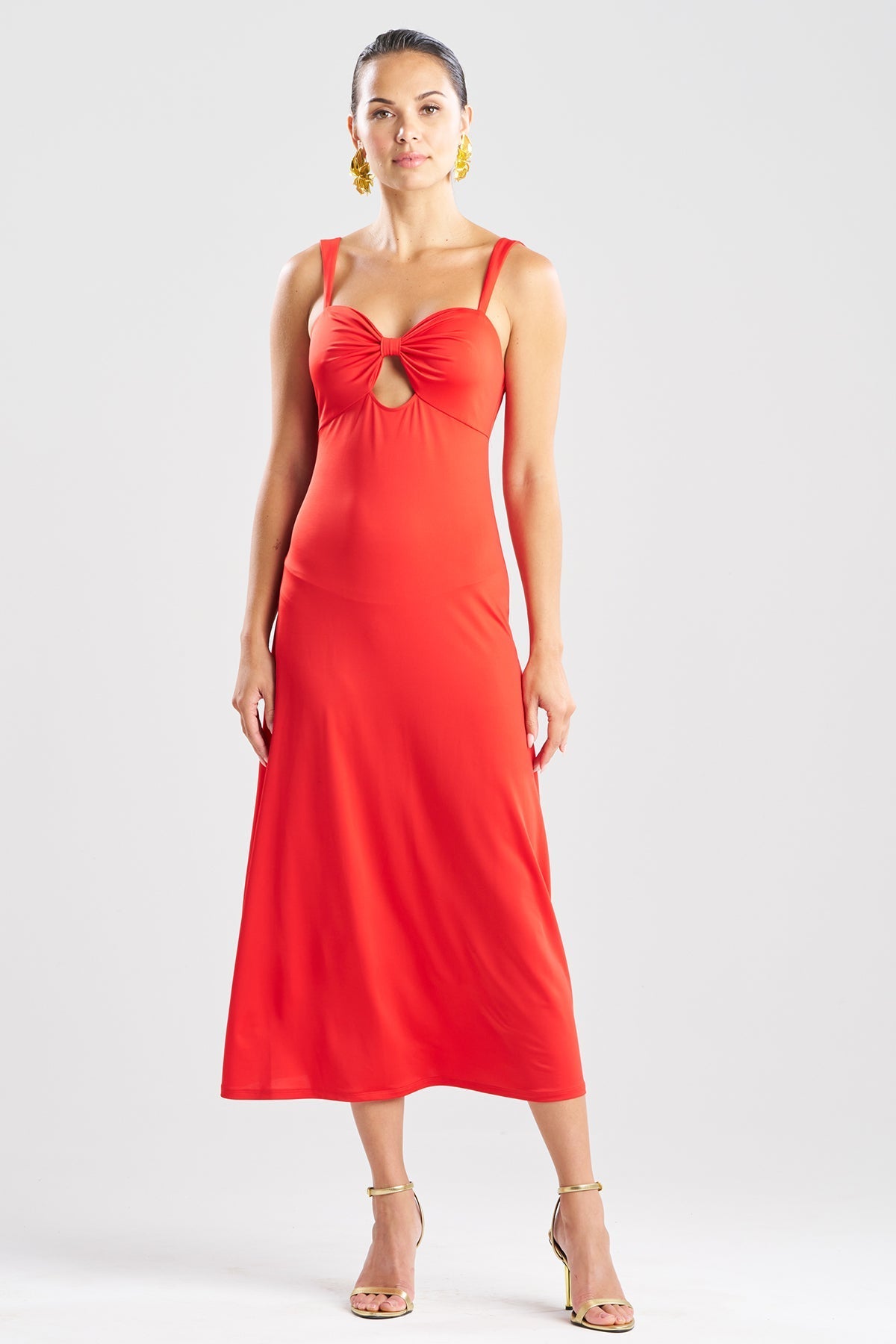 Natori Solid Jersey Maxi Dress