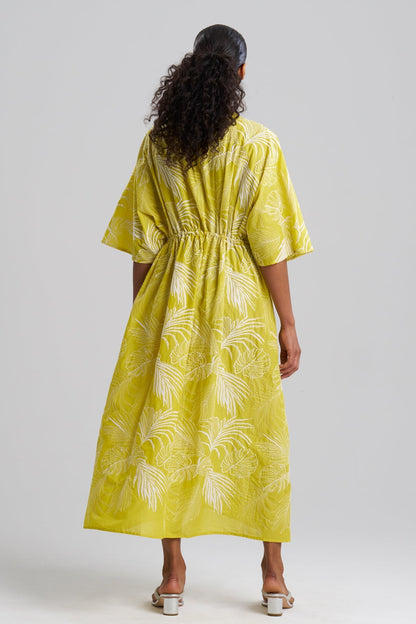 Natori Palm Caftan Dress