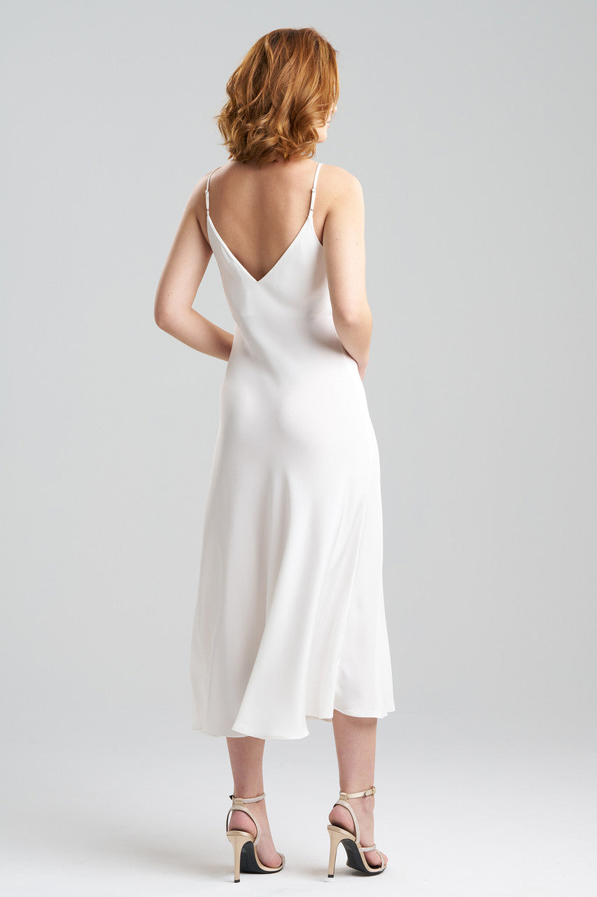 Natori Buy Couture Silk Crepe Gown in Warm White Online