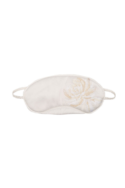 Natori Buy Bridal Embroidery Eyemask in Warm White Online