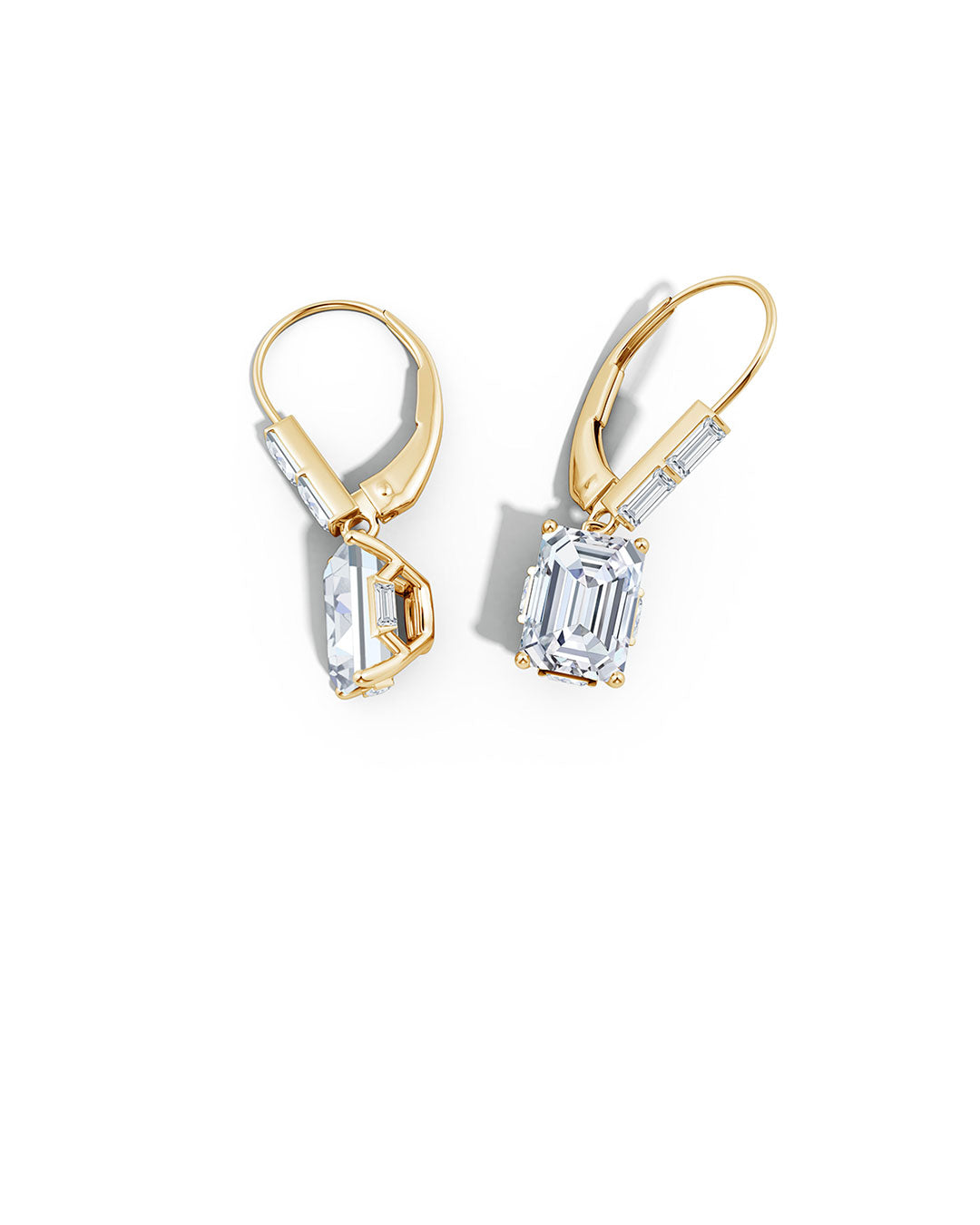 Natori Buy Orient Express Lab-Grown 14K Gold Cushion Diamond Earrings in 14K Yellow Gold Online