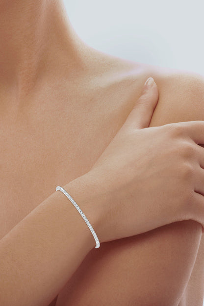 Natori Buy Shangri-La 14K Gold and Diamond Tennis Bracelet in 14K White Gold Online
