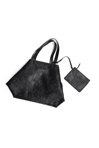 Natori Buy Leticia Embroidery Large Tote Bag in Black Online