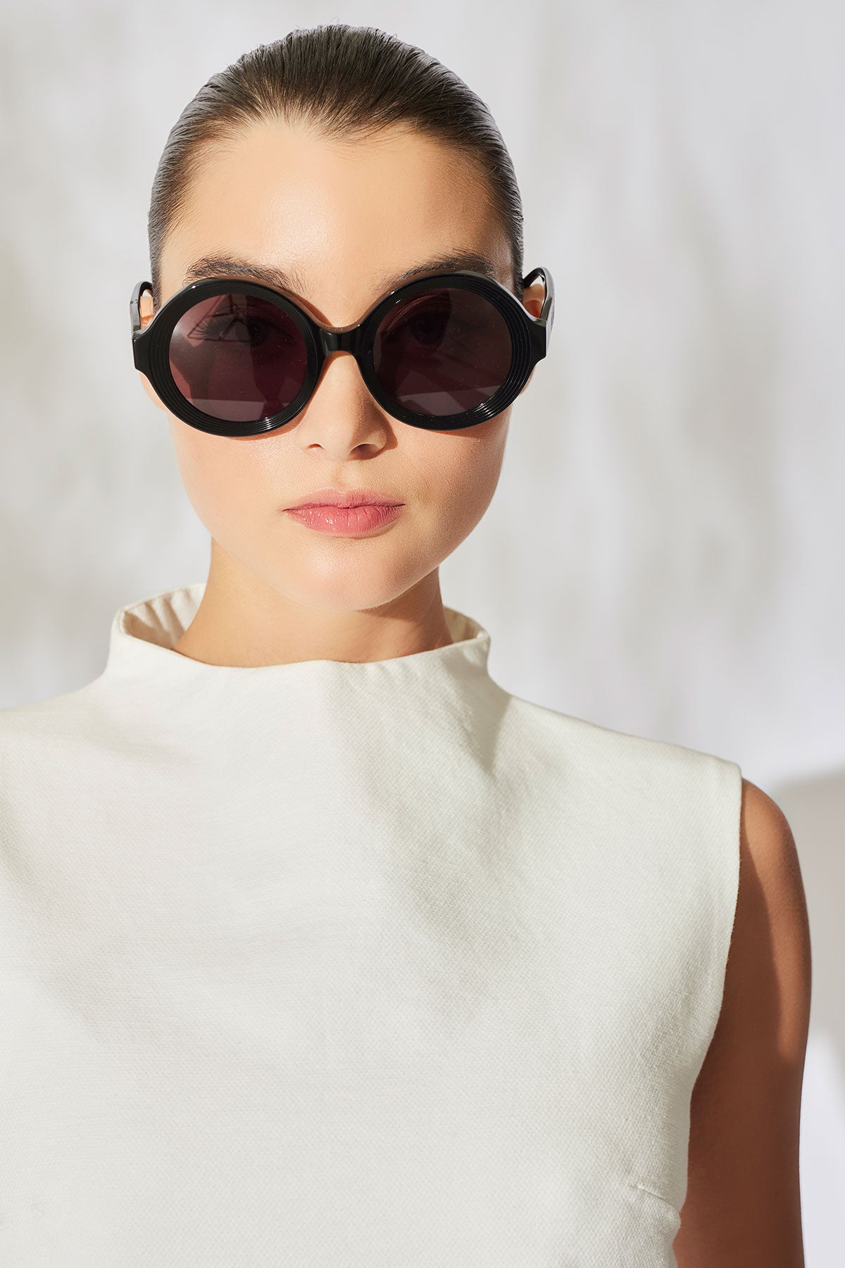 Natori Nami Acetate Round Sunglasses