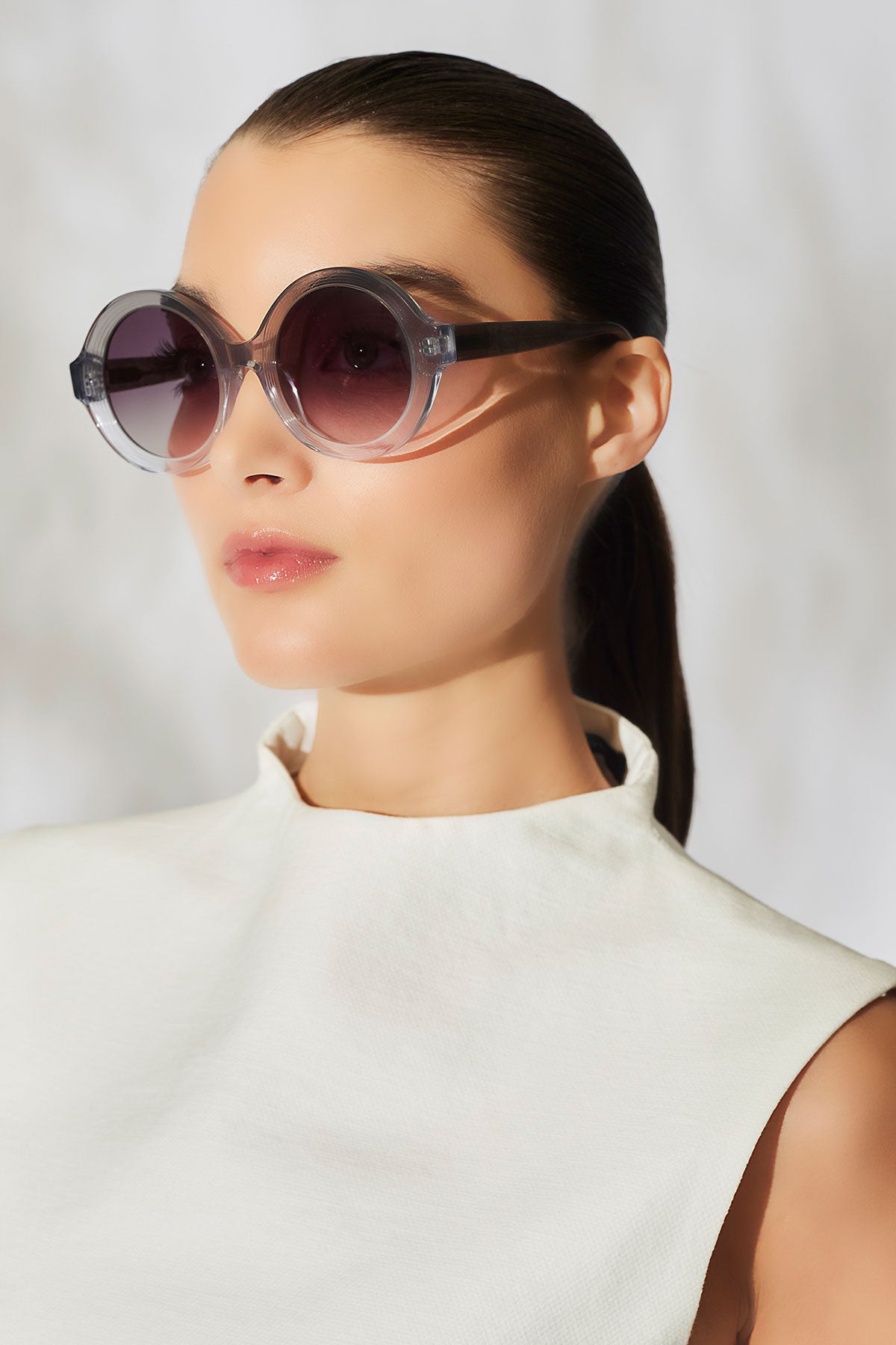 Natori Nami Acetate Round Sunglasses