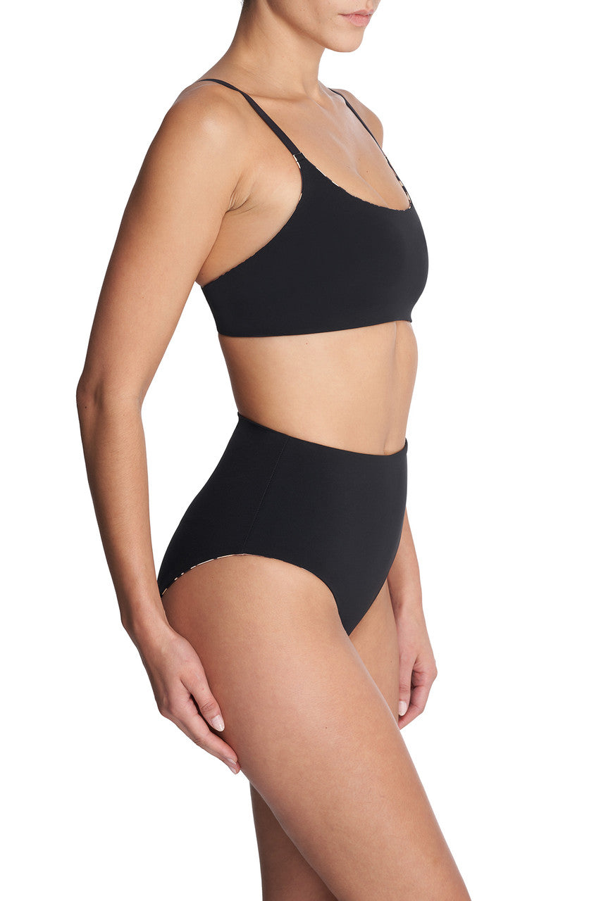 Natori Buy Riviera Reversible High Rise Bikini Bottom in Luxe Leopard/Black Online