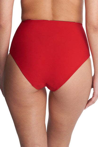 Natori Buy Riviera Reversible High Rise Bikini Bottom in Camel Zebra/Poinsettia Online