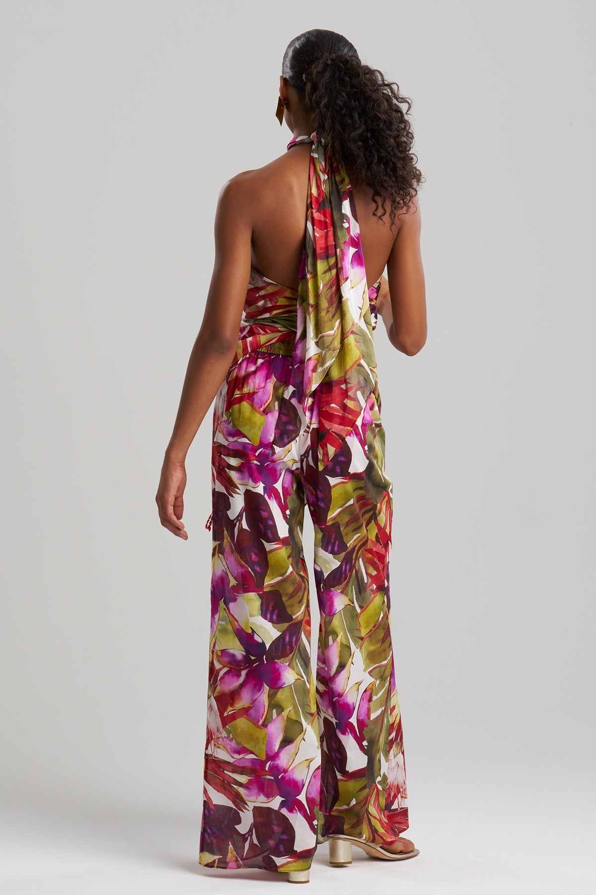 Natori Rainforest Cotton Scarf Top