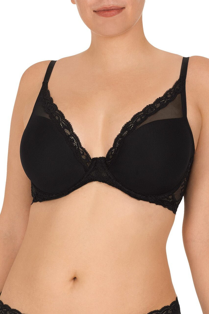 Natori Buy Feathers Plunge T-Shirt Bra - in Black Online