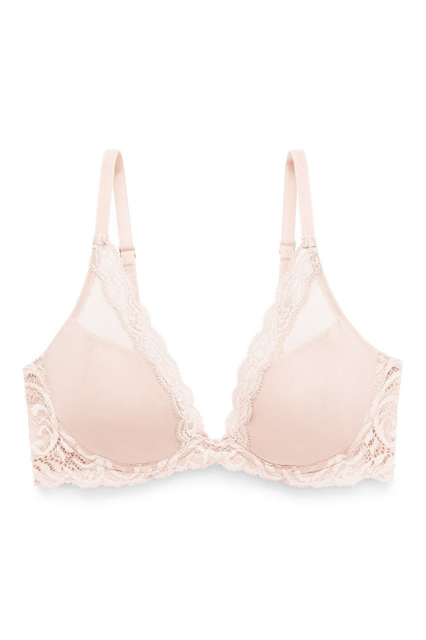 Natori Buy Feathers Plunge T-Shirt Bra - in Cameo Rose Online
