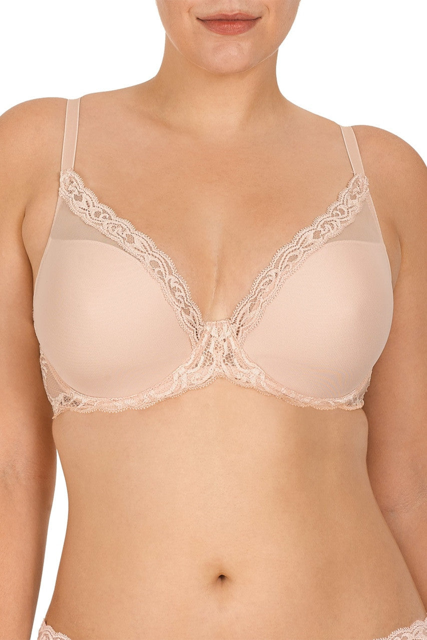 Natori Buy Feathers Plunge T-Shirt Bra - in Cameo Rose Online