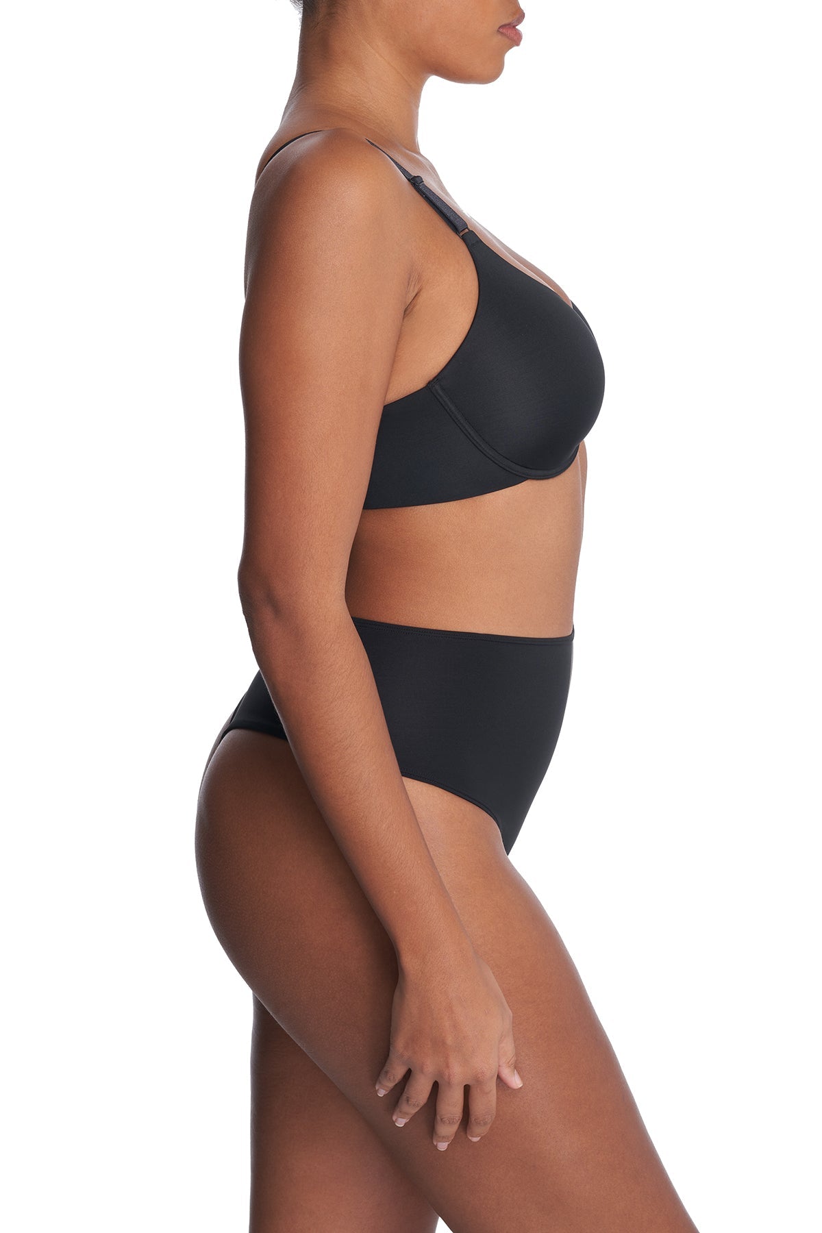 Natori Buy Liquid Full Fit Contour Underwire Bra in Black Online