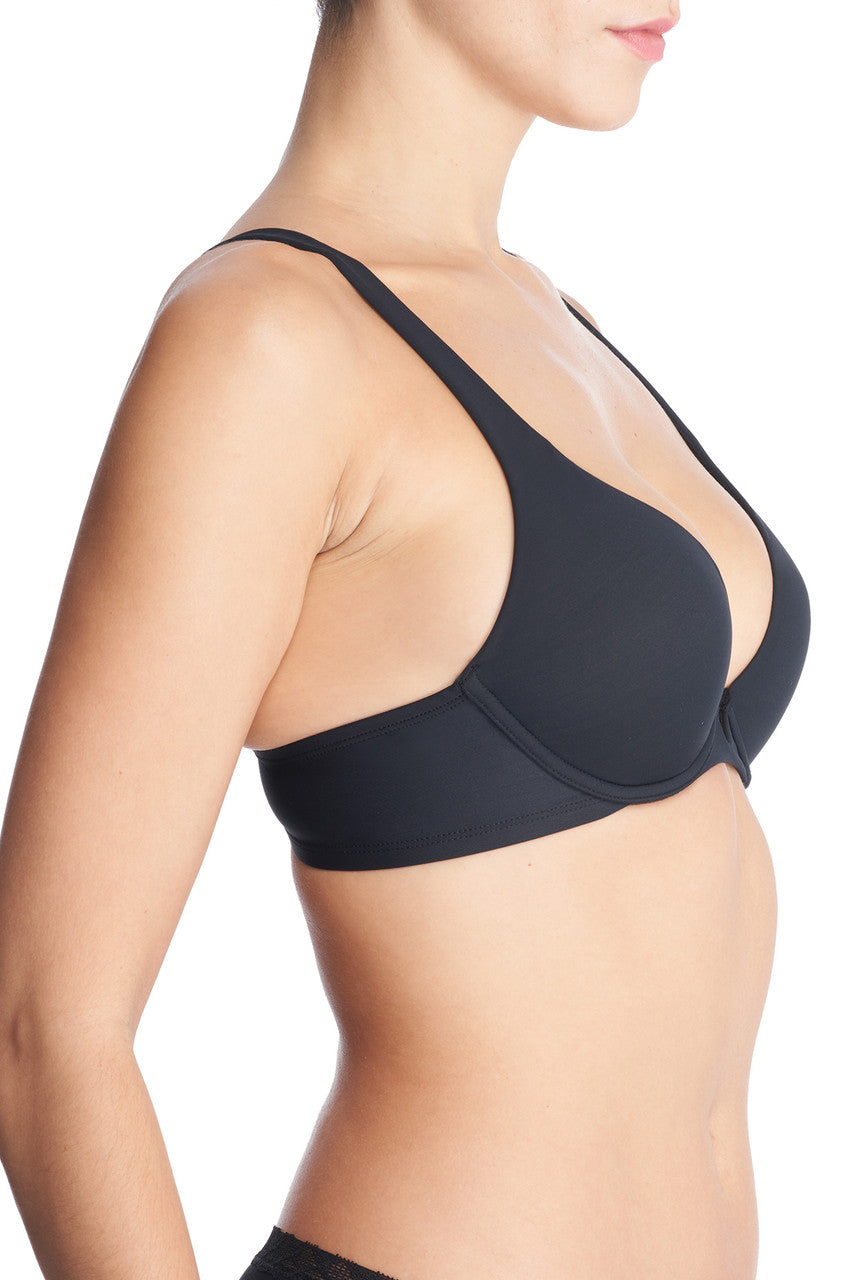 Natori Buy Verge Convertible Plunge Contour Underwire Bra in Black Online