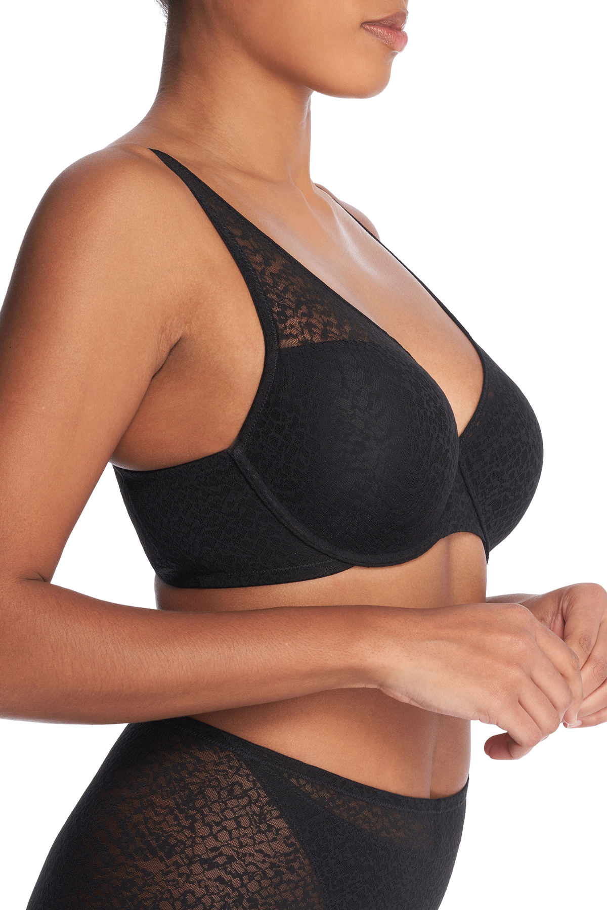 Natori Buy Pretty Smooth Full Fit Contour Underwire Bra in Black Online