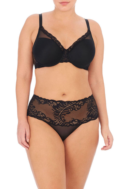 Natori Buy Feathers Full Figure Contour Underwire Bra in Black Online