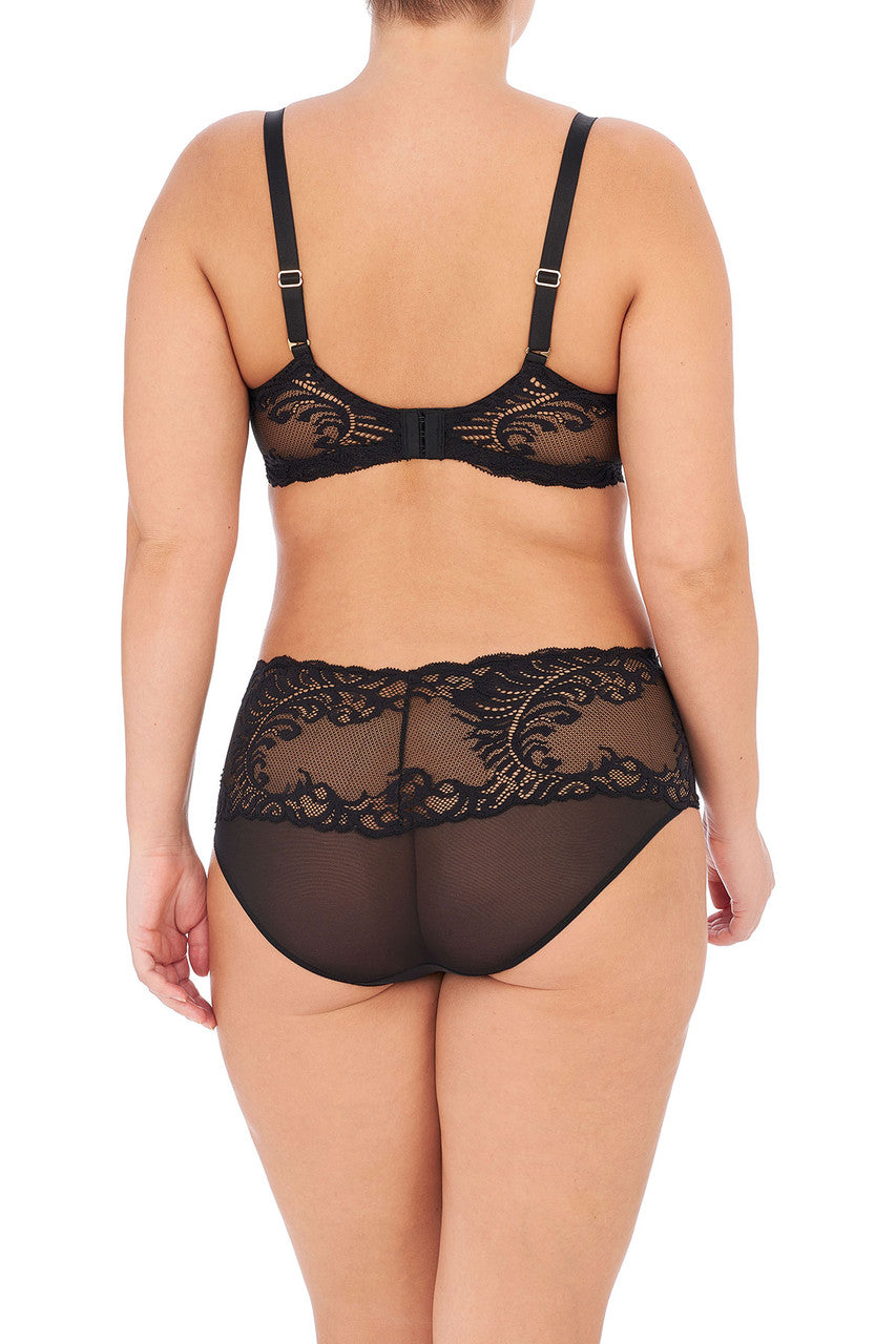 Natori Buy Feathers Full Figure Contour Underwire Bra in Black Online