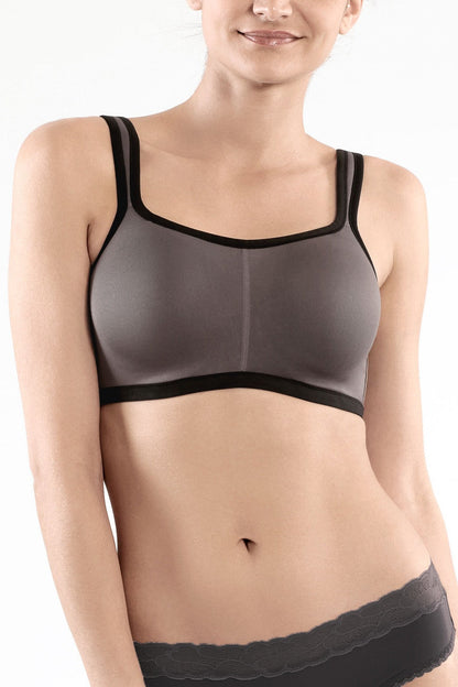 Natori Buy Yogi Contour Convertible Sports Bra in Grey/Black Online