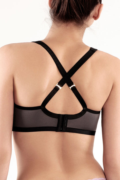 Natori Buy Yogi Contour Convertible Sports Bra in Grey/Black Online