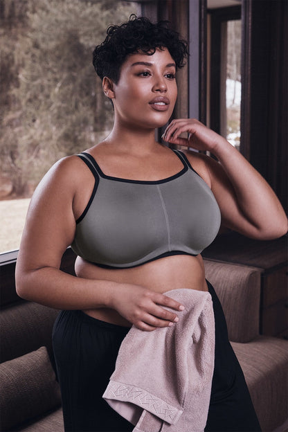 Natori Buy Yogi Contour Convertible Sports Bra in Grey/Black Online