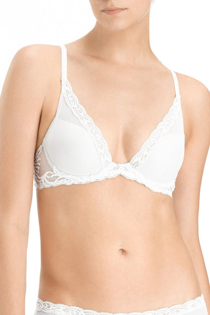 Natori Buy Feathers Plunge T-Shirt Bra - in White Online