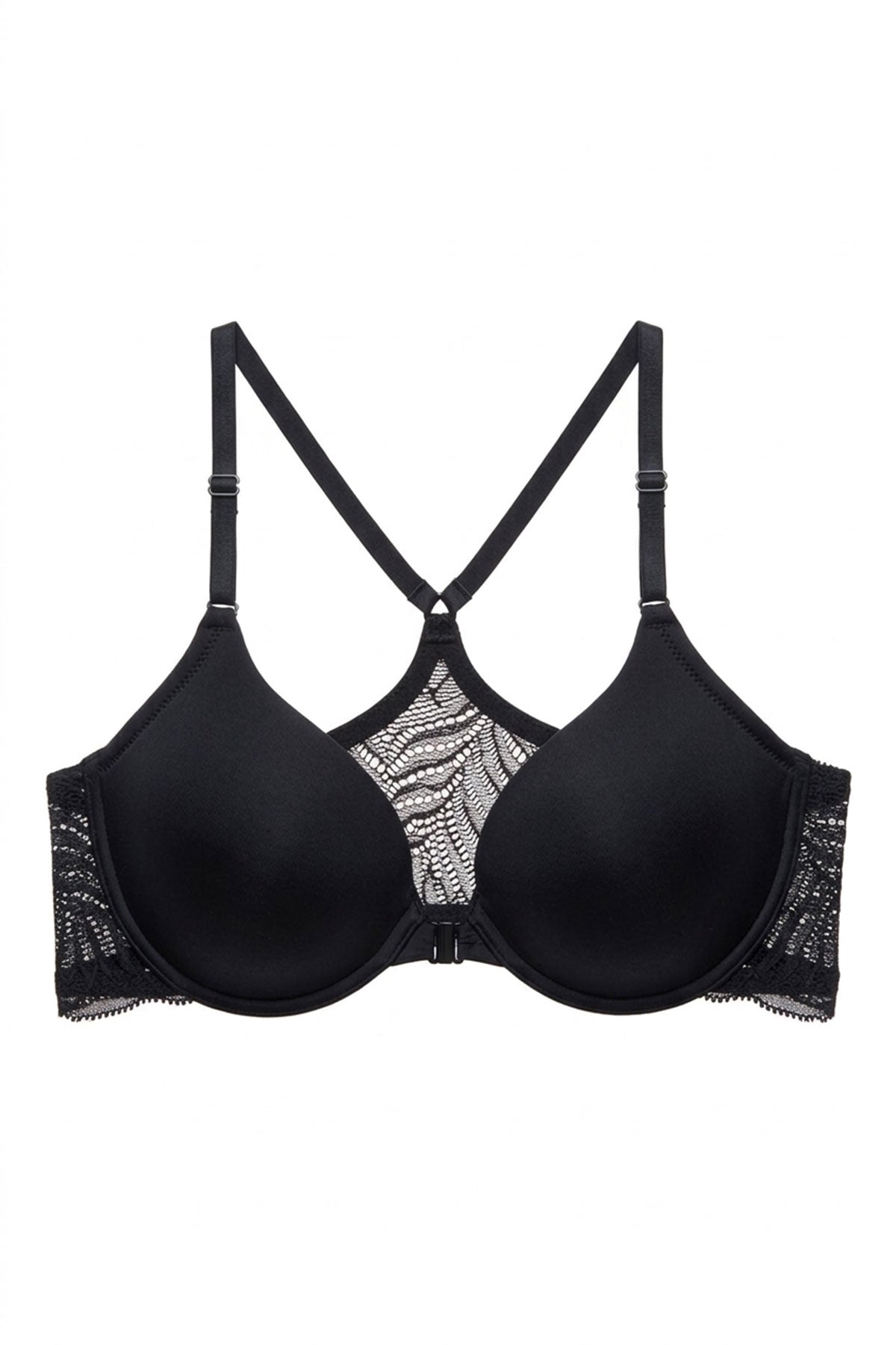 Natori Buy Lush Front Close Contour Underwire Bra in Black Online