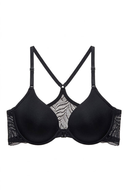 Natori Buy Lush Front Close Contour Underwire Bra in Black Online