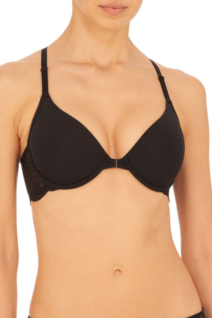 Natori Buy Lush Front Close Contour Underwire Bra in Black Online