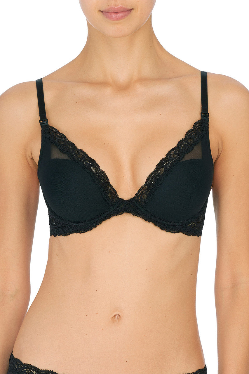 Natori Buy Feathers Maternity Plunge T-Shirt Bra in Black Online