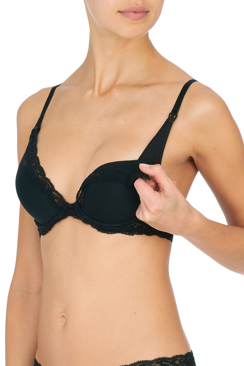 Natori Buy Feathers Maternity Plunge T-Shirt Bra in Black Online