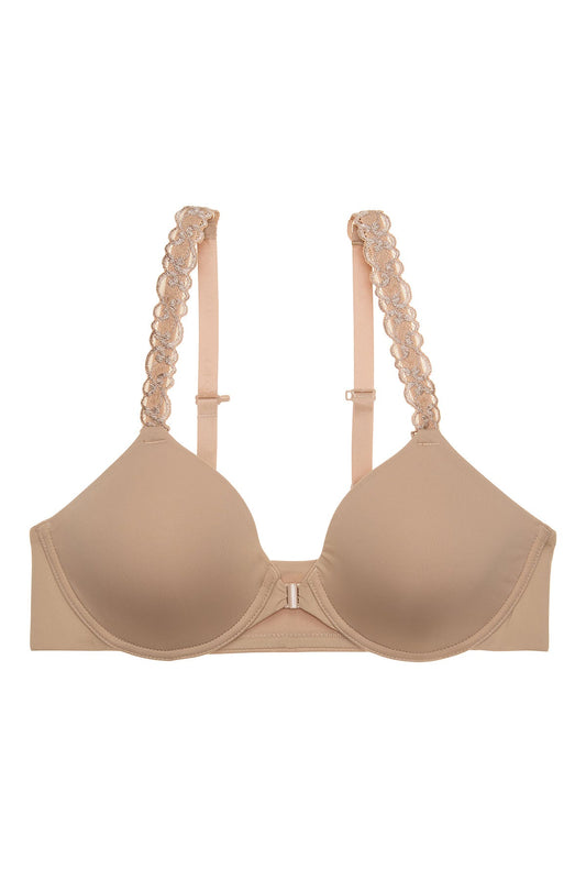 Natori Pure Luxe Convertible Front Close Contour Underwire Bra