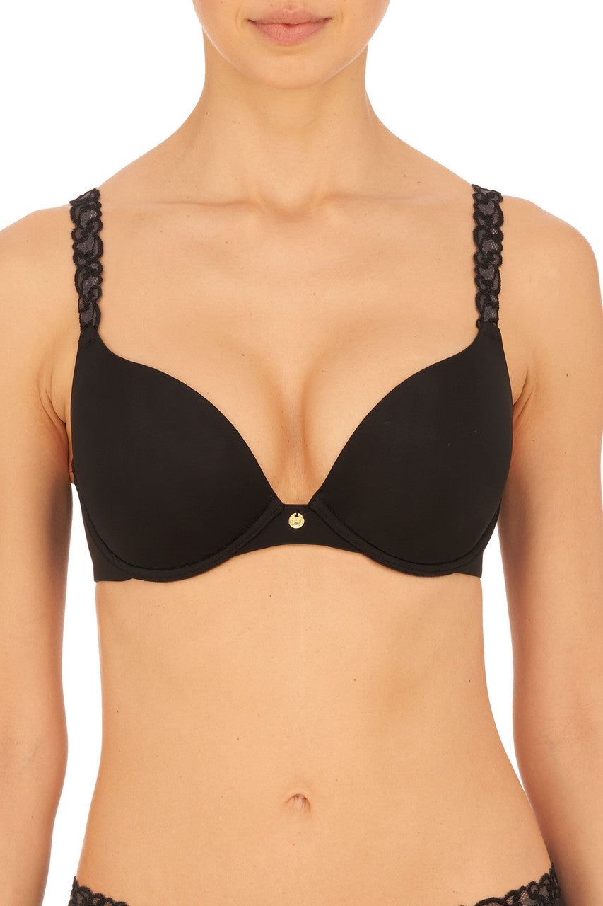 Natori Buy Pure Luxe Push-Up Underwire Bra in Black Online