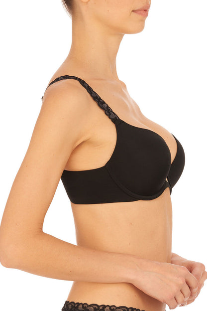 Natori Buy Pure Luxe Push-Up Underwire Bra in Black Online