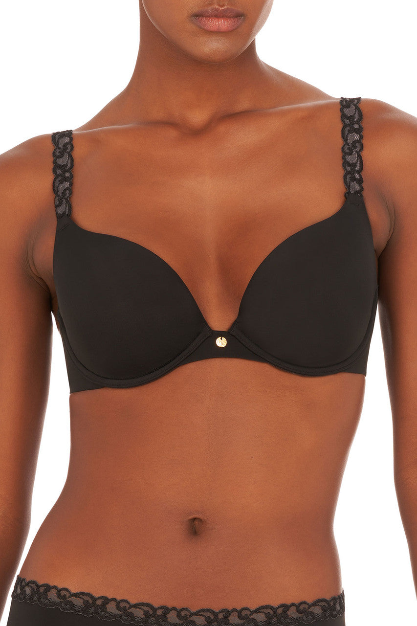 Natori Buy Pure Luxe Push-Up Underwire Bra in Black Online