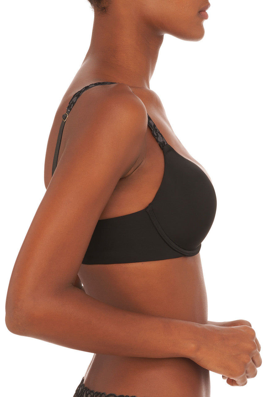 Natori Buy Pure Luxe Push-Up Underwire Bra in Black Online