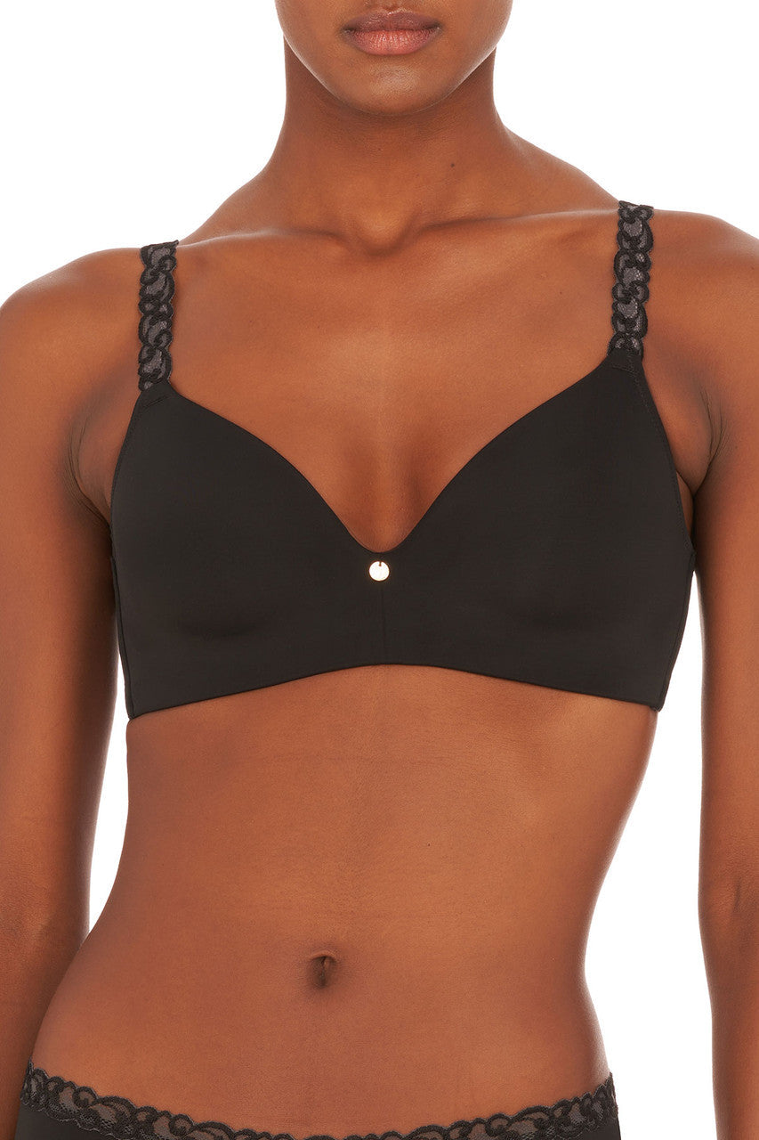 Natori Buy Pure Luxe Wireless Contour Bra in Black Online